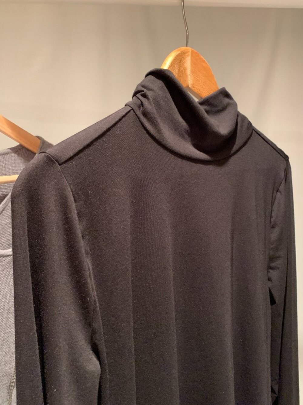 Vintage Ann Taylor LOFT Black Turtleneck Cotton and Modal Size XL